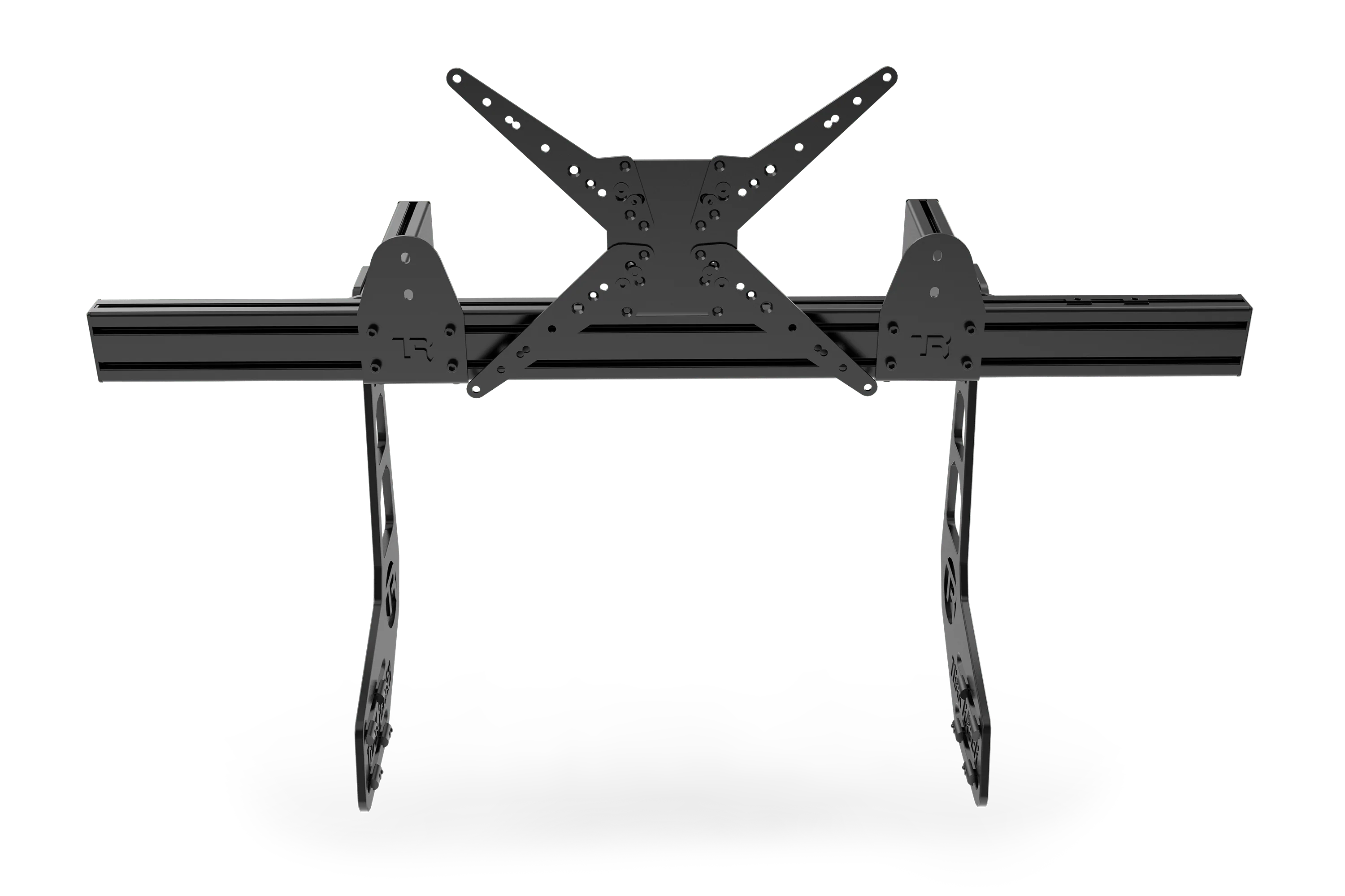 Cockpit-Mounted Single Monitor Stand - Supports up to 80" Display