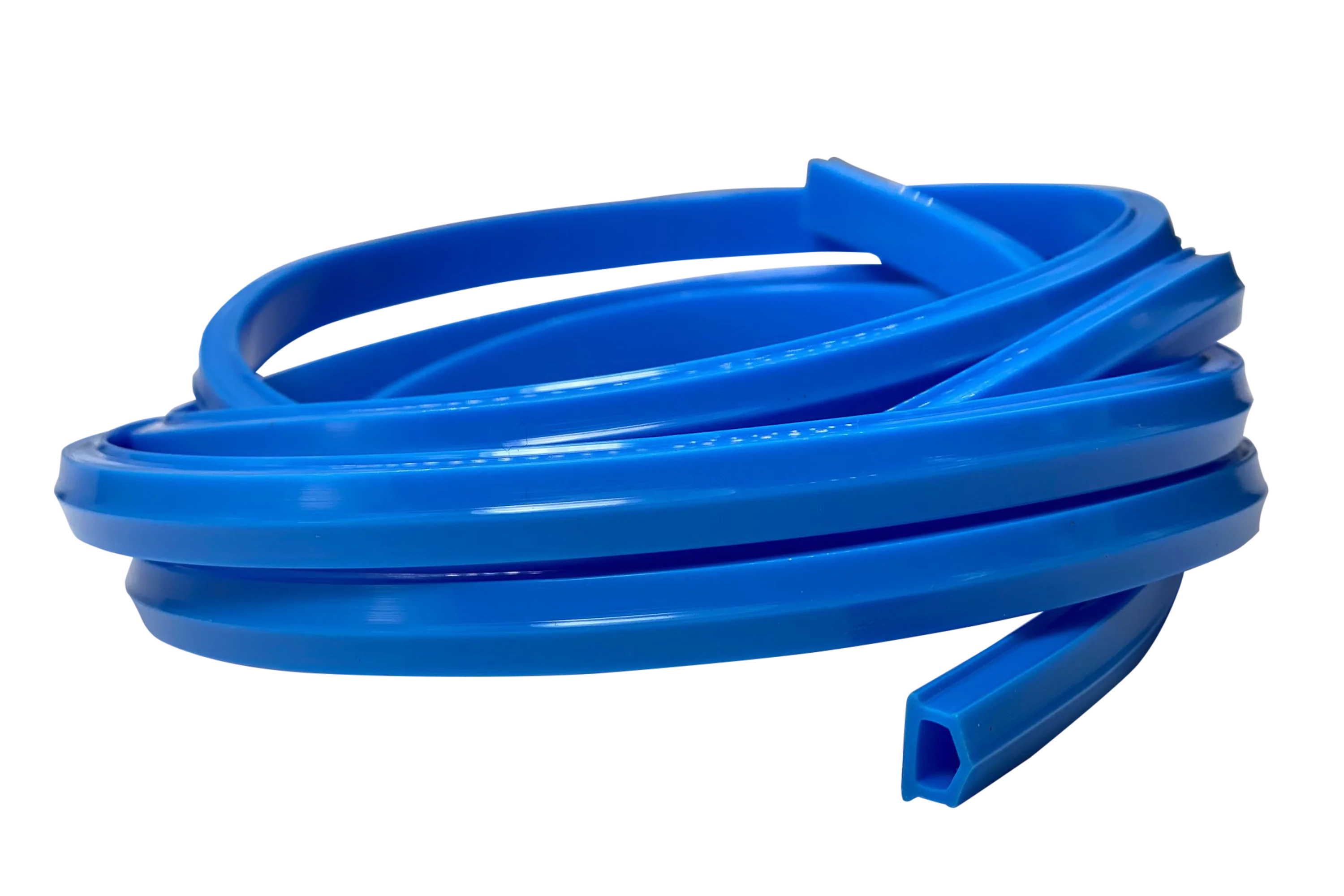 2m/79" Blue Rubber Dust/Design Strip – Anti-Slip Protective Edge Trim for Aluminium Profile Sim Rigs