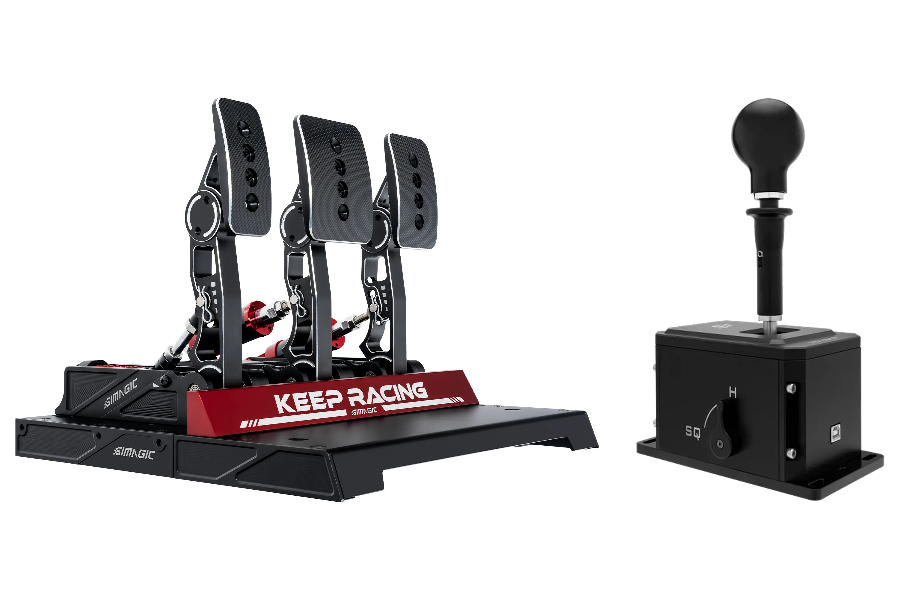 Simagic P1000-3 Pedal Set & DS-8X Shifter Bundle
