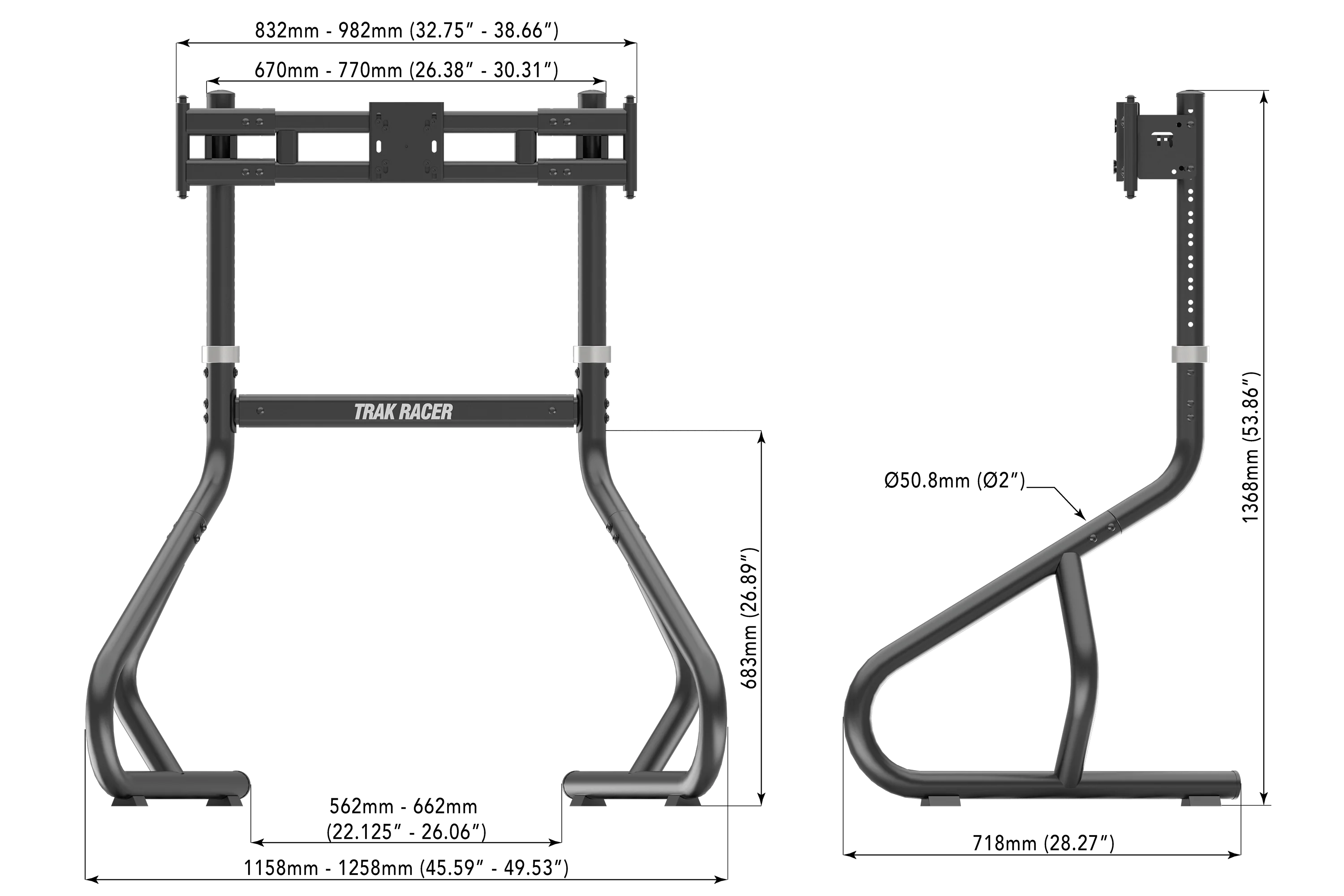 Freestanding Single Monitor Stand - Supports up to 80" Display - Image 6