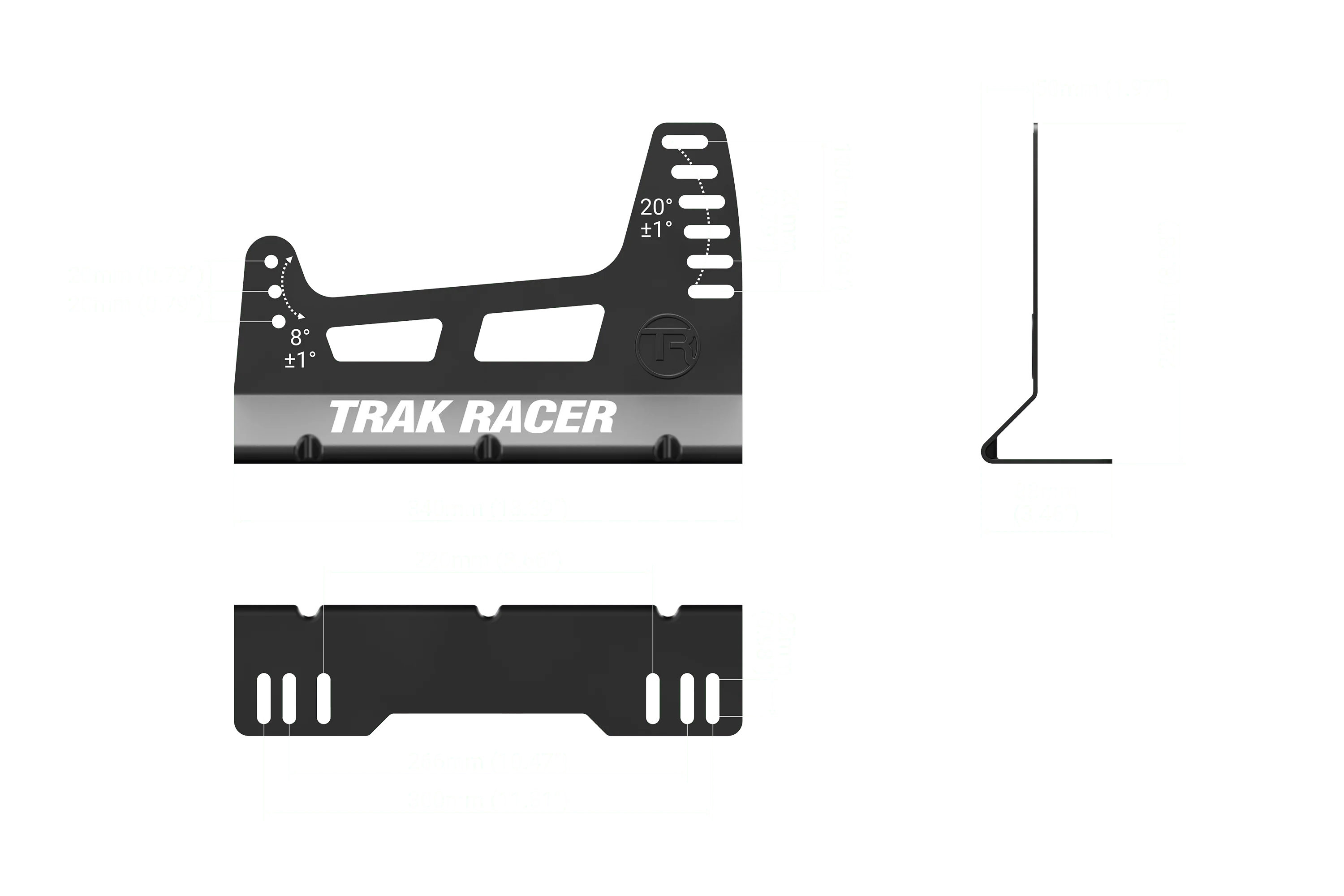 O/S Seat Bracket for GT/Formula Seating Position - Image 5