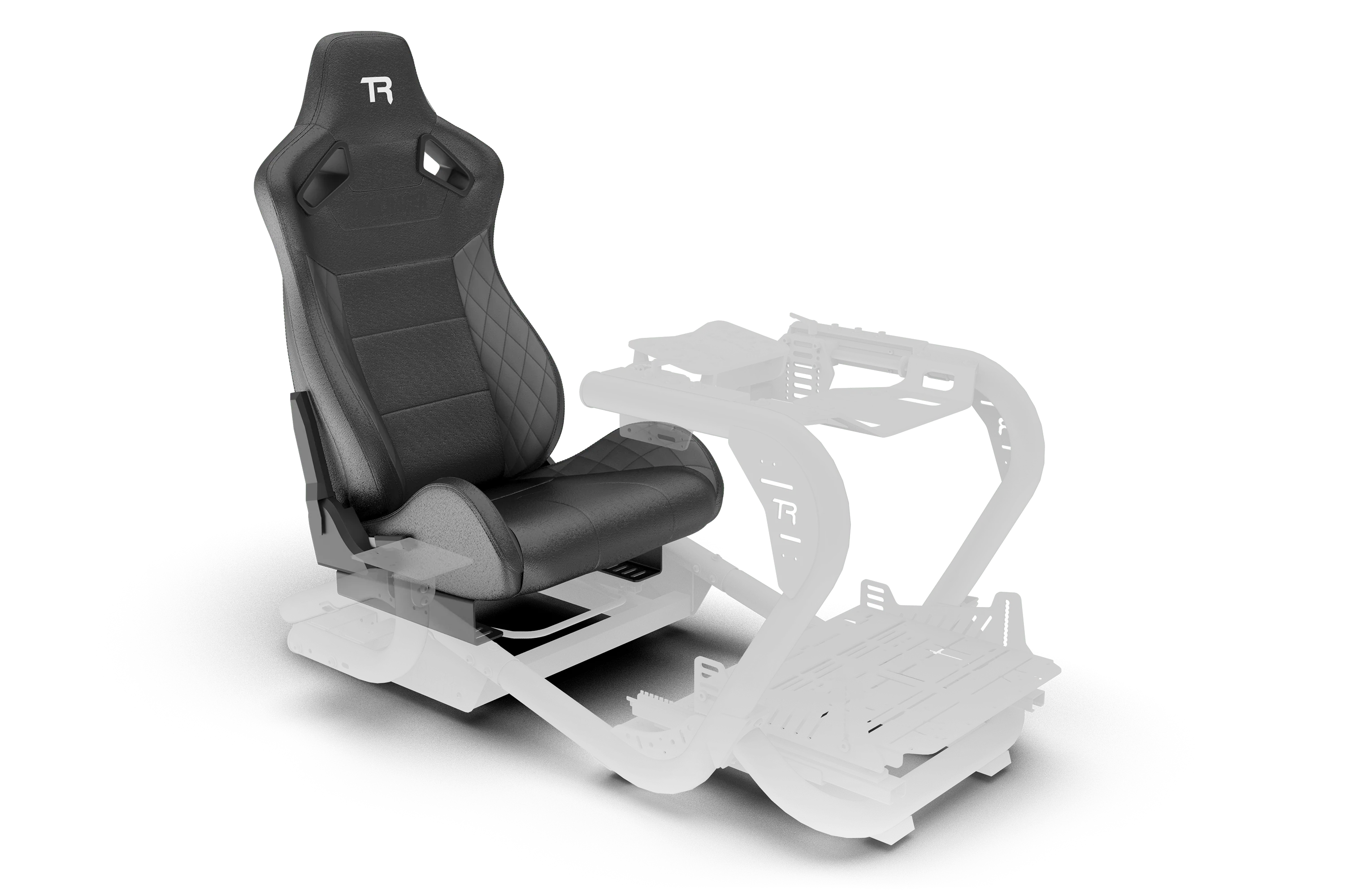 Recliner Sim Racing Seat — Premium Diamond-Stitched Leather-Style Finish - Image 10