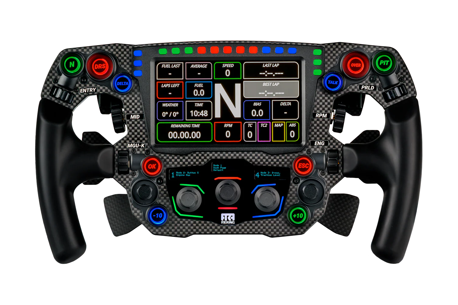 REXING FORMULA MAYARIS 2 CARBON FIBER FORMULA STEERING WHEEL (4 PADDLE VERSION) - Image 9