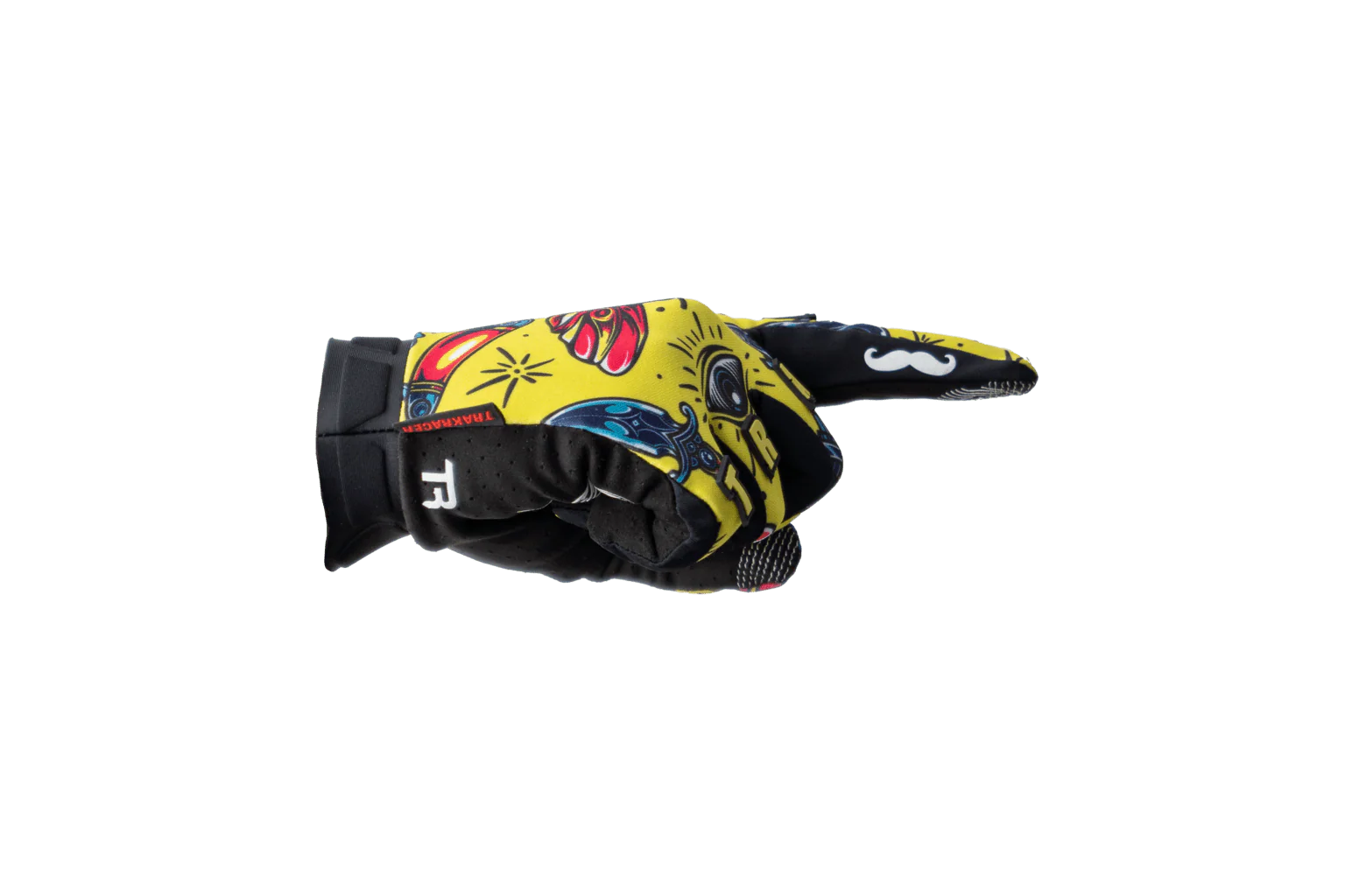﻿Trak Racer Multi-Use Sim Racing Gloves - Yellow - Image 3