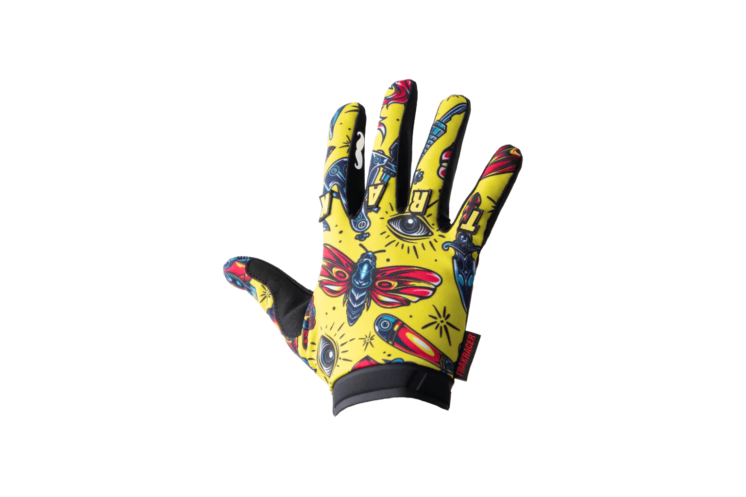 ﻿Trak Racer Multi-Use Sim Racing Gloves - Yellow - Image 6