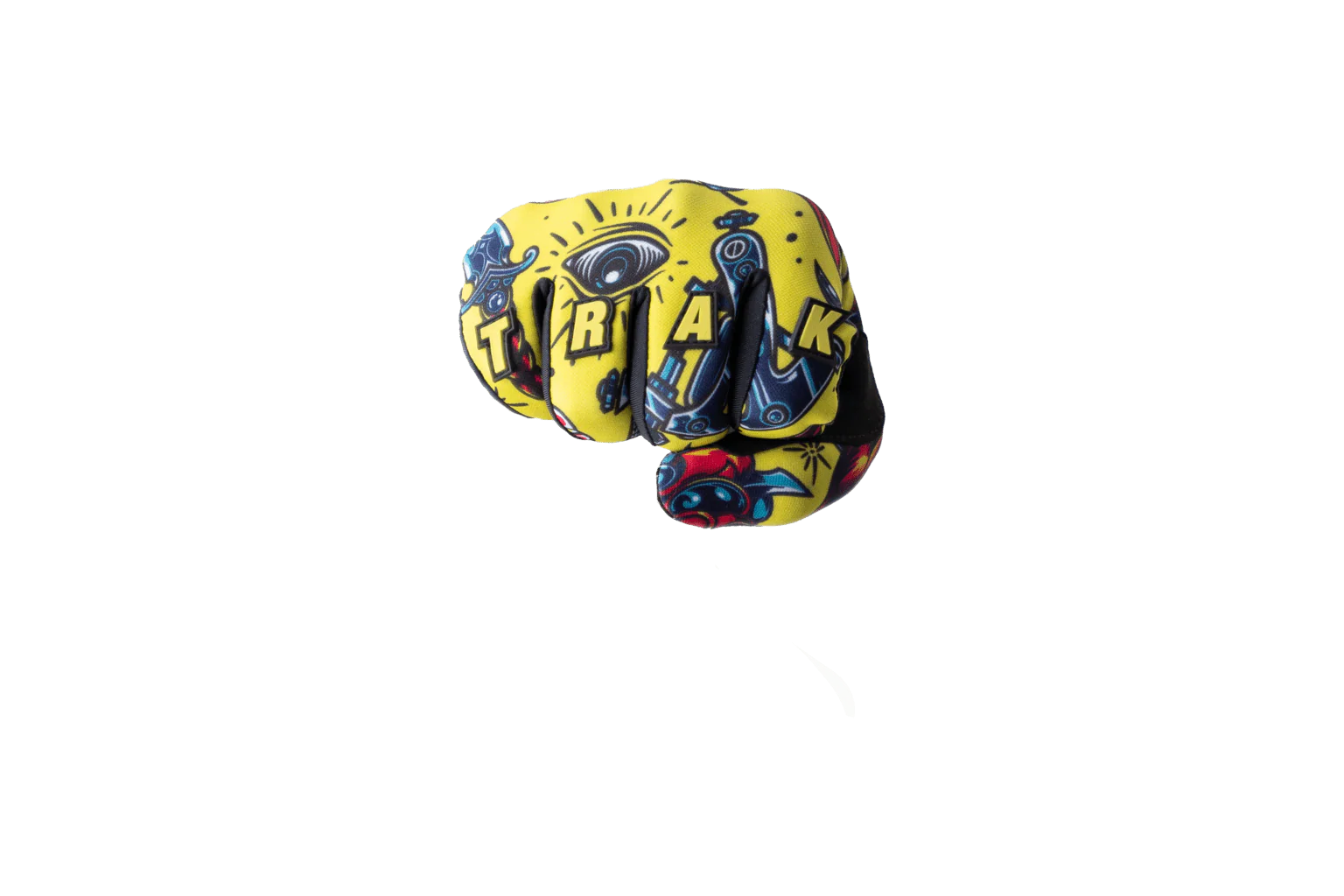 ﻿Trak Racer Multi-Use Sim Racing Gloves - Yellow - Image 8